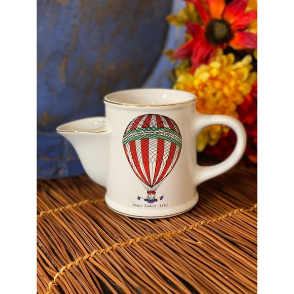 - Vintage James Sadler Hot Air Balloon Tea Infuser Mug - Picture 2 of 7